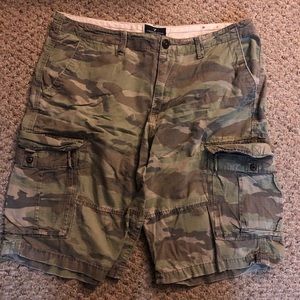 American Eagle Camo Cargo Shorts Longboard Shorts